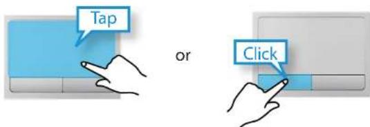 Tap or Click
