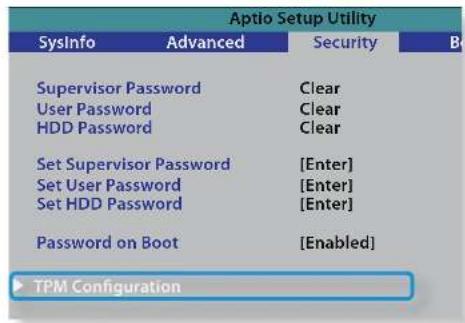 SAMSUNG ATIV Book 2 - Initialisation de la puce TPM - 2