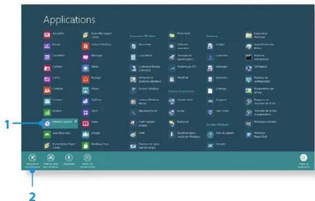 SAMSUNG ATIV Book 2 - Ajout/suppression d'une application dans l'écran d'accueil - 1