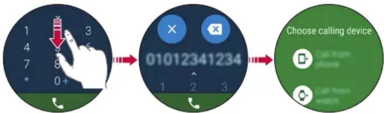 LG Watch Sport - To call using the dialpad - 1