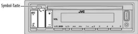 Symbol-Taste JVC VOL