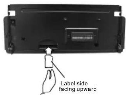 Label side facing upward