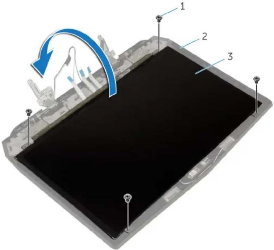 Diagram of a device with labeled components and a blue arrow indicating rotation or flow direction