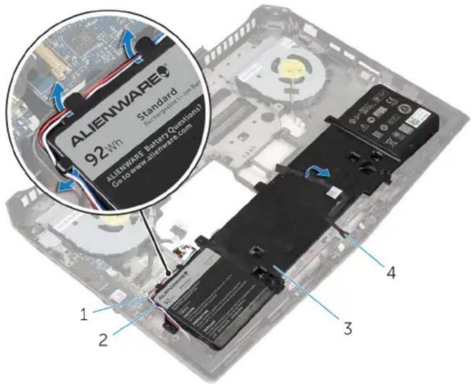 ALIENWARE® Standard 92Wh ALIENWARE Battery Questions? Go to www.alienware.com 1 2 3 4