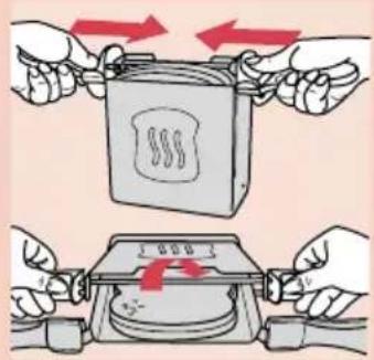 PHILIPS Essence HD2574 - Croque-monsieur - 1