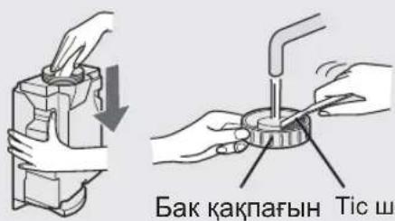 Бак какпағын Тіс ш