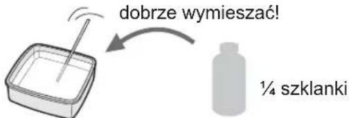 dobrze wymieszać! ¼ szklanki