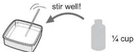 stir well! ¼ cup