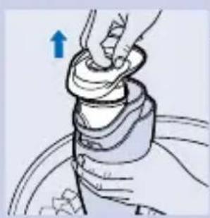 Illustration of hands holding a mechanical component with an upward arrow (no text or symbols)