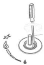 BRANDT TE1074X - Adjusting the burners - 1