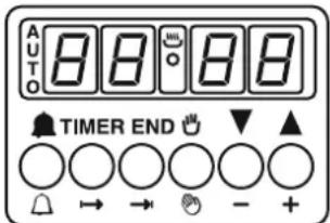 AUTO 8.8 8.8 TIMER END - + - → → - +