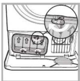 INDESIT IDCE 845 b eu - Condensor - Het is noodzakelijk het stof uit de condensor te halen doe dit elke week. - 4