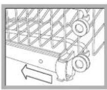 HOTPOINT LFT 228 A/HA - Regule a altura do cesto superior. - 1