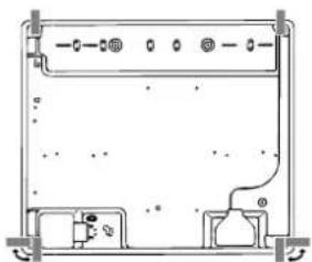 HOTPOINT TD 640 S (ICE) IX/HA - Esquema de fijación de los ganchos - 3
