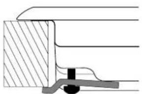 HOTPOINT TD 640 S (ICE) IX/HA - Schema di fissaggio dei ganci - 3