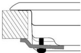 HOTPOINT TD 640 S (ICE) IX/HA - Schema voor de bevestiging van de haken - 2