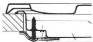 HOTPOINT PC 640 T E X/HA - Schema di fissaggio dei ganci - 1