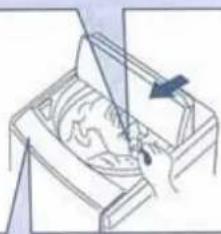 HITACHI SF-P80DJ - Put the detergent in and close the lid - 1