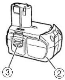 Technical diagram of a mechanical component with numbered parts labeled ② and ③