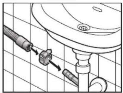 PANASONIC NA-128VB4 - Évacuation dans un tuyau de vidange - 1