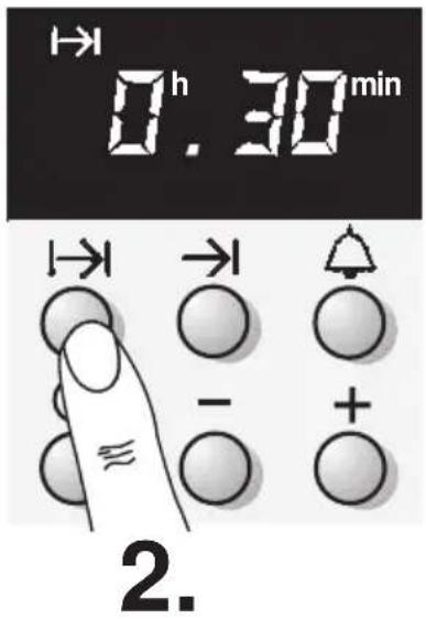 → 0 h 30 min → → ▲ - + ≈ 2.