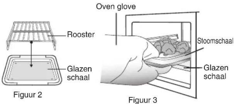 SHARP AX-1110 - WAARSCHUWING voor het stapelen van de stoomschaal en glazen schaal: - 1