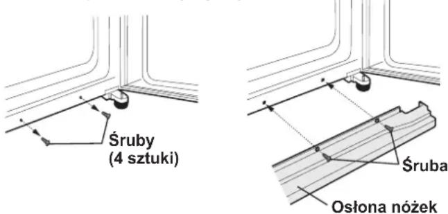 Śruby (4 sztuki) Śruba Osłona nożek