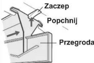 Zaczep Popchnij Przegroda