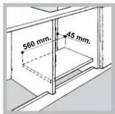 560 mm. 45 mm.