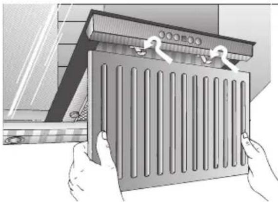 BOSCH DKE995F - Vetfilters aanbrengen: - 2