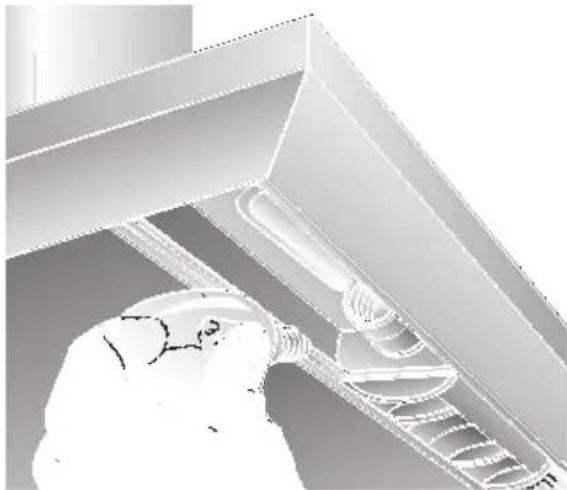 BOSCH DKE936A - Auswechseln der Lampen - 2