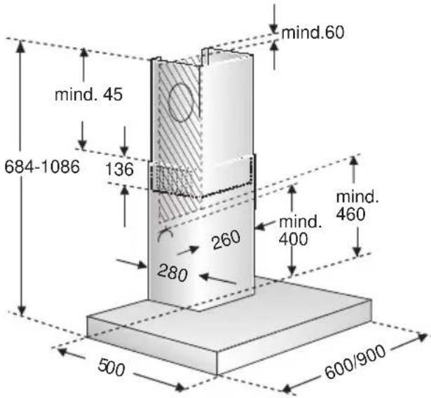 mind.60 mind. 45 684-1086 136 260 mind. 460 280 500 600/900
