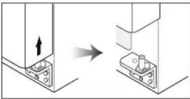 DAEWOO FRN-X22F2 - Démontage de la porte du réfrigérateur - 3