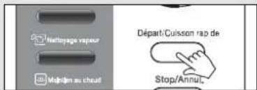 Nettoyage vapeur Médiom au cloud Départ/Cuisson rap de Stop/Annul
