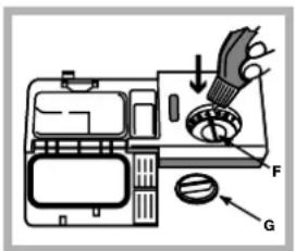 Hotpoint Ariston LFF 8B5 - Einfüllen des Klarspülers - 1