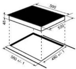 560 48 520 580 +/- 1 490 +/- 1