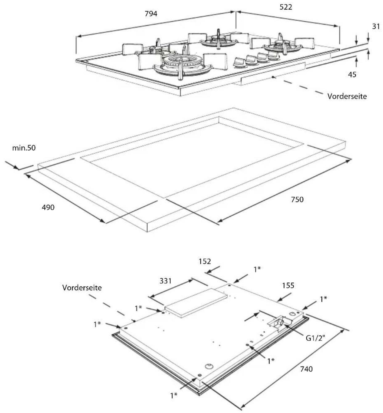 Atag HG9611SBA - Einbaureihenfolge Glasgerät - 7