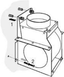 Technical diagram of a mechanical component with labeled parts and directional arrows