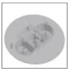 Abstract grayscale oval shape with faint internal patterns, no text or symbols visible