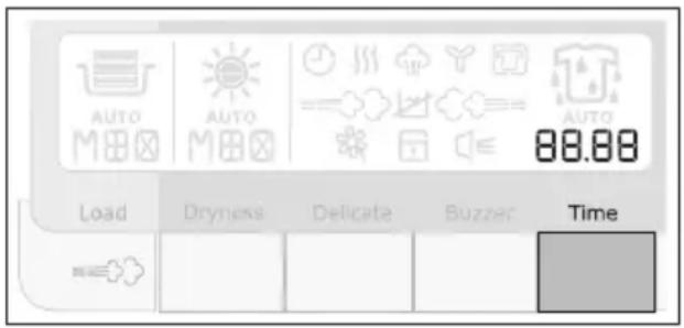 AUTO M800 AUTO M800 88.88 Load Dryness Delicate Buzzer Time