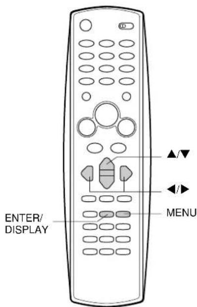 ENTER/ DISPLAY MENU