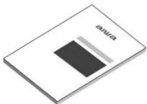 Isometric view of a rectangular electronic component with a black internal bar and 'anuka' branding on top (no text or symbols on the component itself)