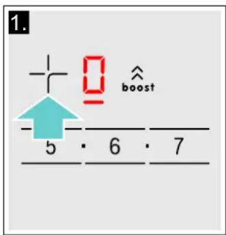 1. + - 0 ↑ boost - 5 · 6 · 7