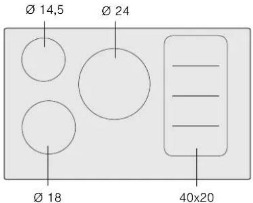 Ø 14,5 Ø 24 Ø 18 40x20