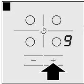 BOSCH PIE611B17E - Sélectionner la zone de cuisson et le niveau de puissance - 2