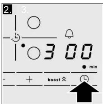 2. 3. - • 3 00 - + boost ↑ min