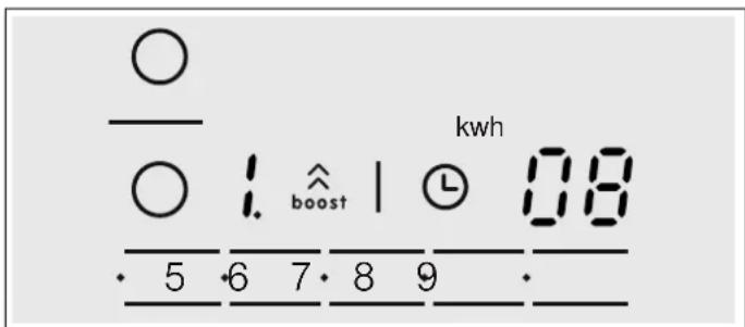 ○ / ○ | ↑ boost | ⓣ 0.8 · 5 ·6 ·7 ·8 ·9 ·_ kwh