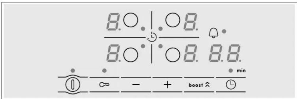 8.0. | ○8. 8.0. | ○8. 8.8. min ① ≈ - + boost ↑ ②