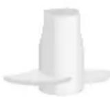 KITCHENAID 5KFPM776 - Για να κόψετε σε φέτες ή να τεμαχίσετε τροφές που έχουν σχήμα αχλαδιού, όπως γλυκοπατάτες, μελιτζάνες και κολοκύθες: - 1