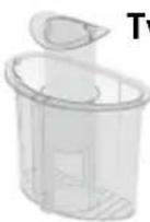 KITCHENAID 5KFPM776 - Lock för arbetsskål med extrabrett inmatningsrör - 1